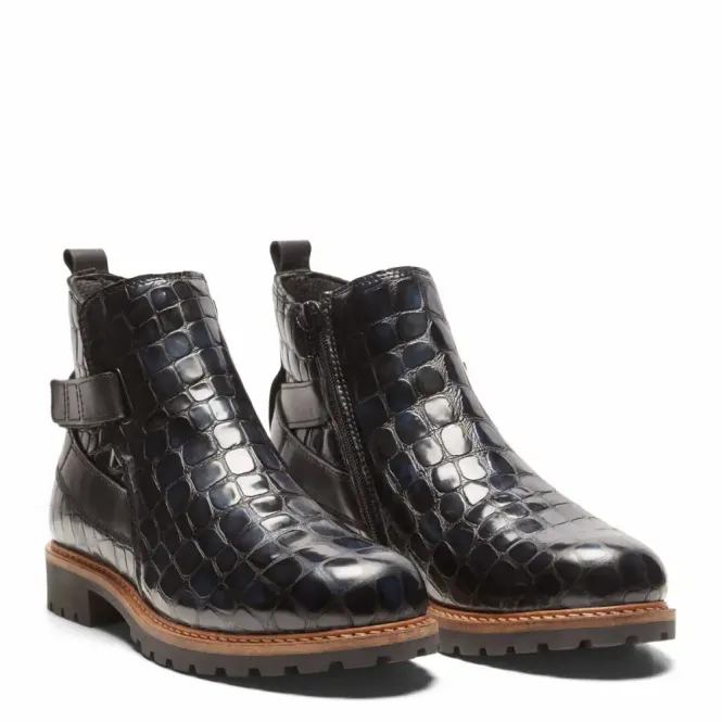 Hovedbilde Klassisk boot with strap and zipper Black